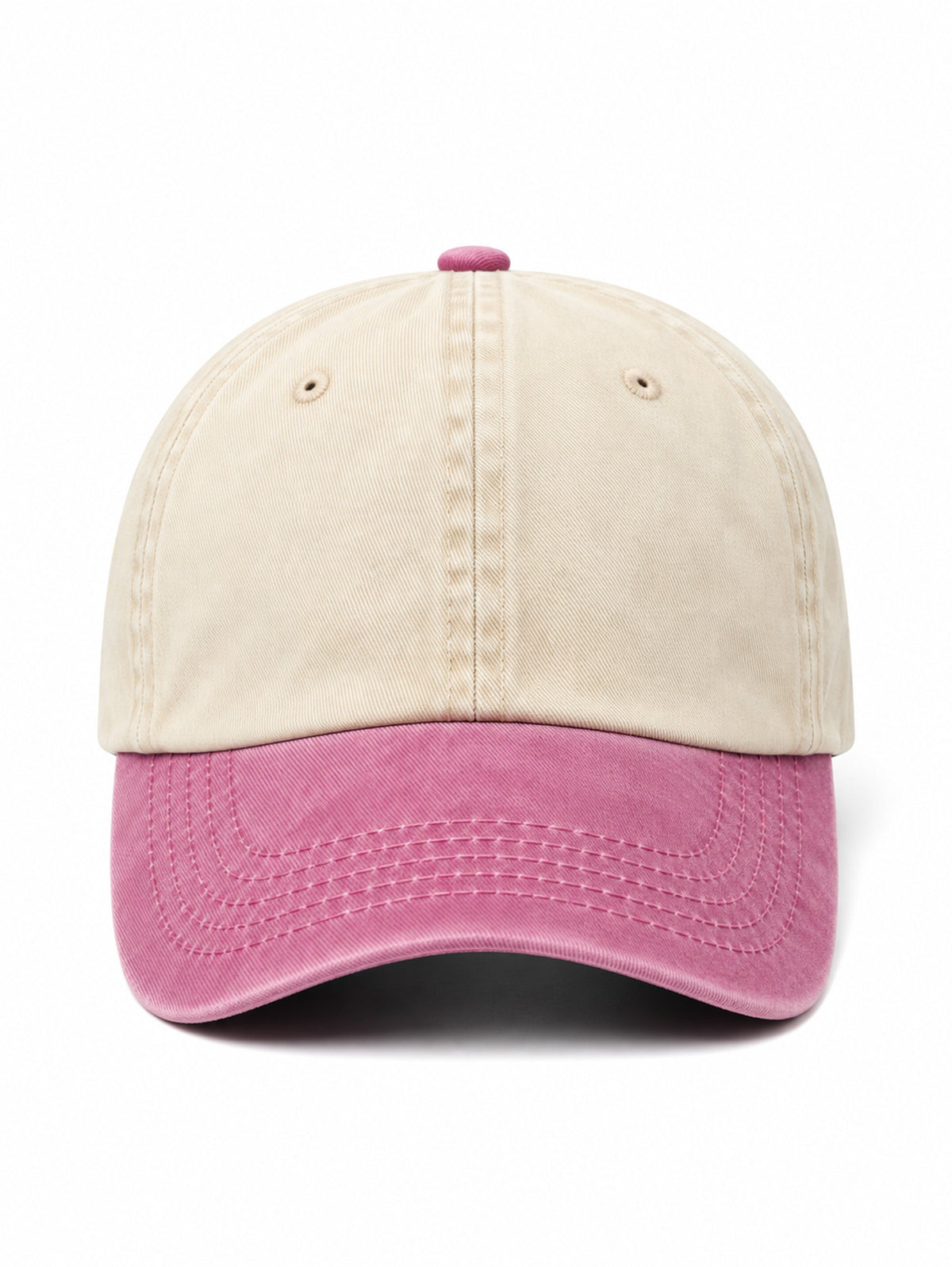 Vintage Two-Tone Cap without an embroidery - Capkov.com cap-Hat-Capkov