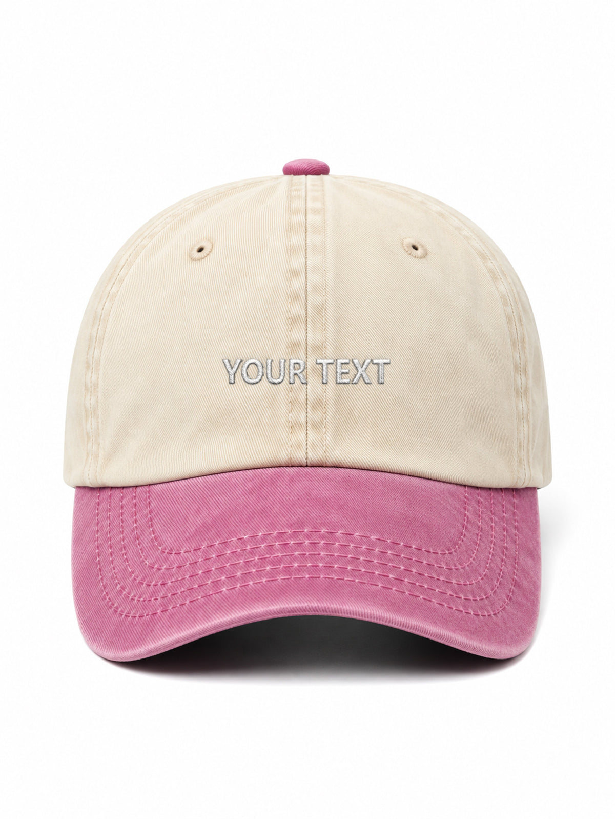 ✂️ Your own design TEXT - Capkov.com Vintage Two-Tone cap-Hat-Capkov