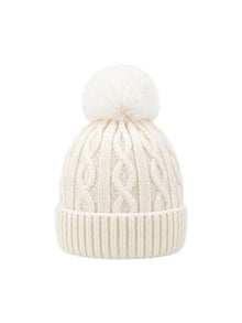 Kids Pom Beanie (1 Pom) – White | Capkov