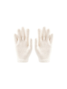 Kids Knit Gloves – White | Capkov