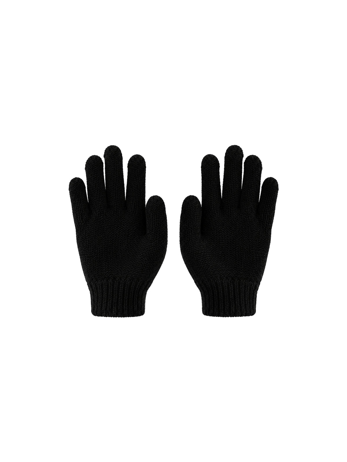 Kids Knit Gloves – Black | Capkov