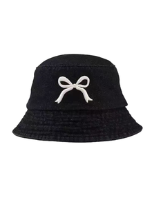 Bucket Hat Bow – hat – cap, Washed Black – photo 2 of 3