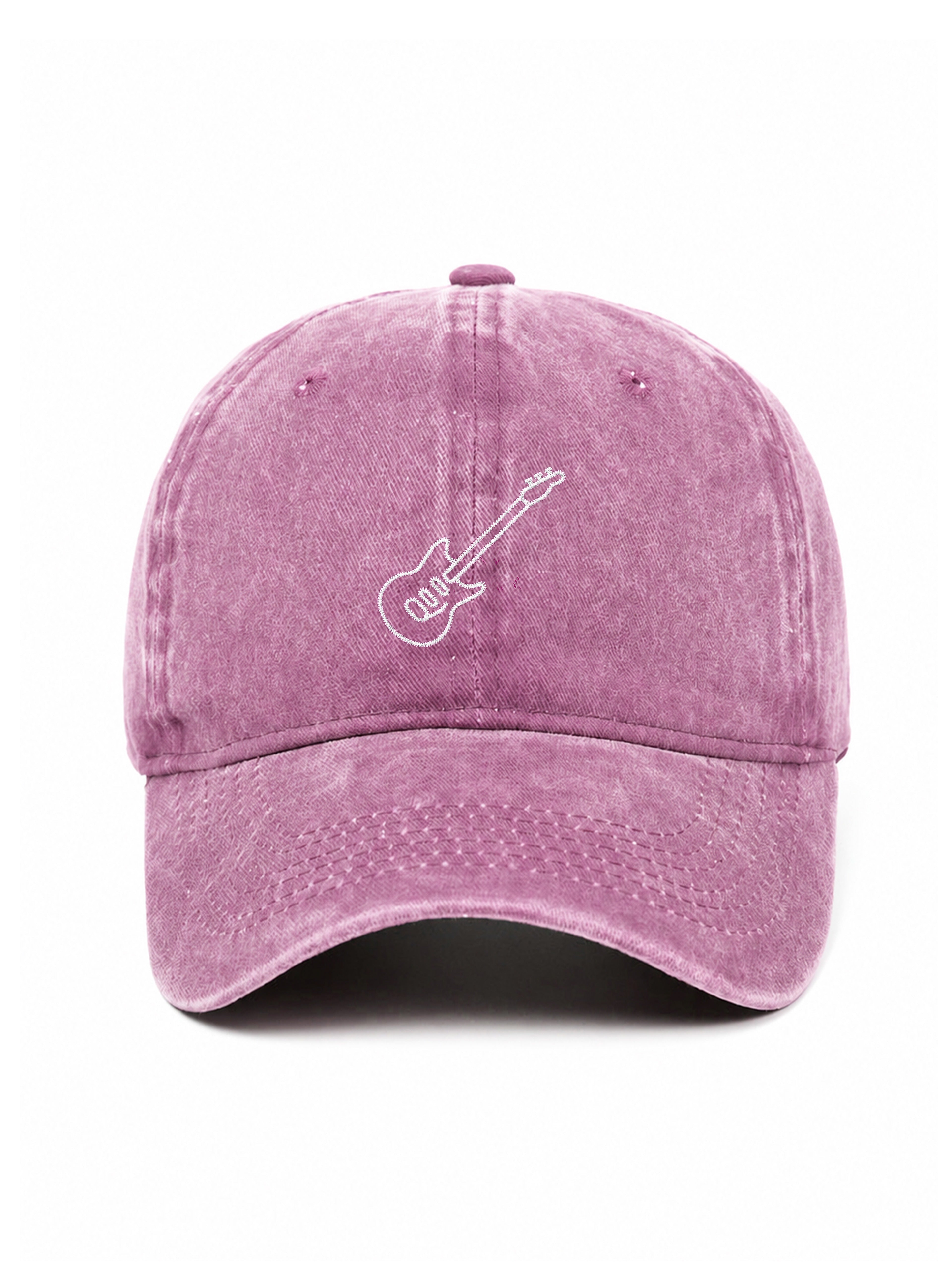 GUITAR - Capkov.com washed cap – bílá