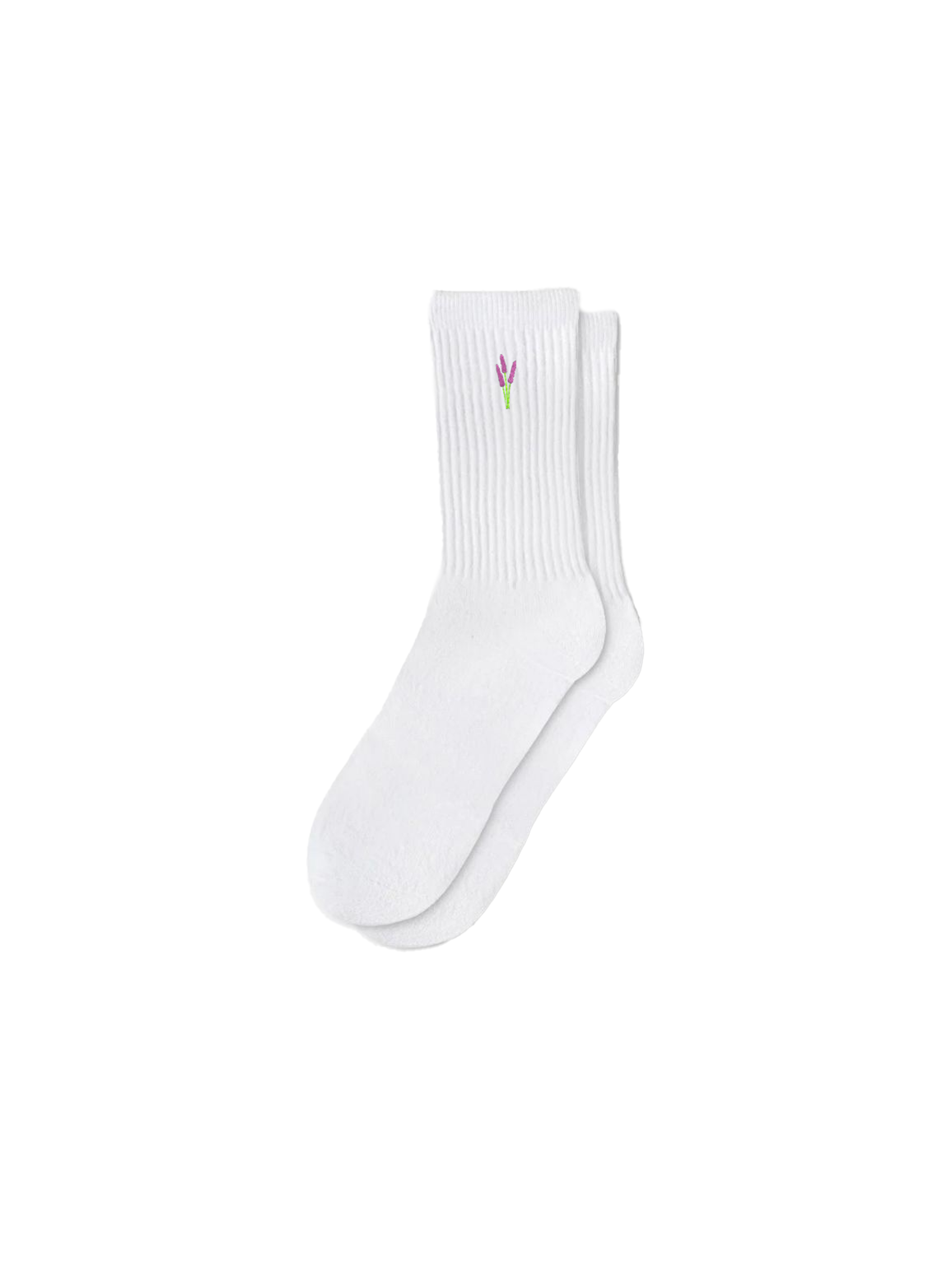 Capkov Embroidery Socks Lavender-Socks-Capkov-Capkov