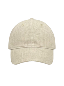 Linen cap without embroidery – cap, Cream – photo 2 of 2