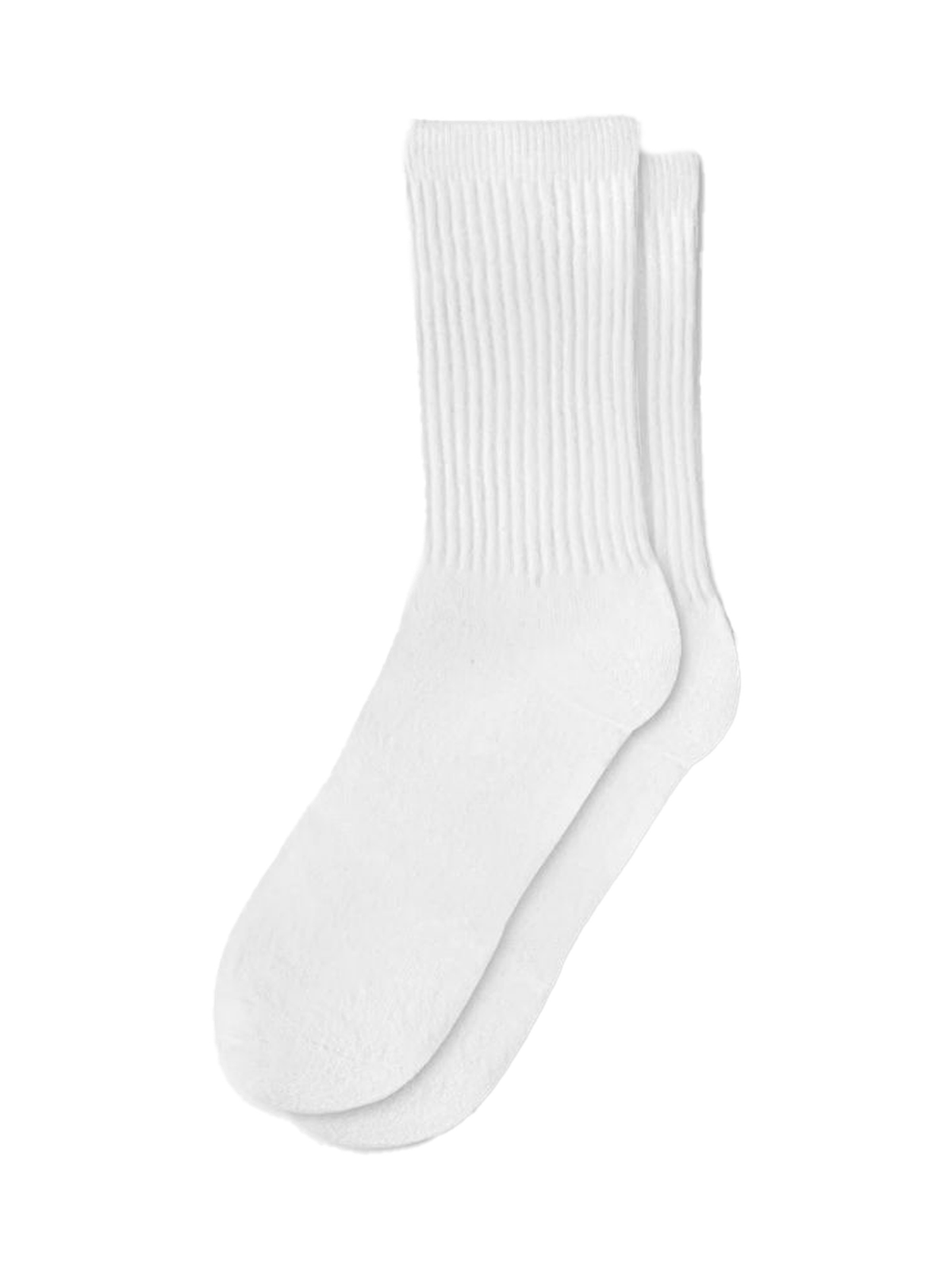 Custom embroidered socks – white