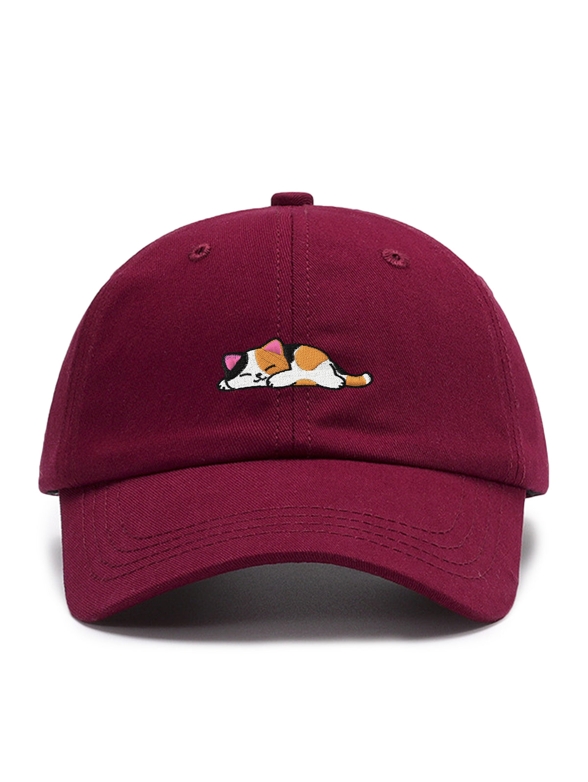 SLEEPY CAT – cap, Wine – photo 8 of 14