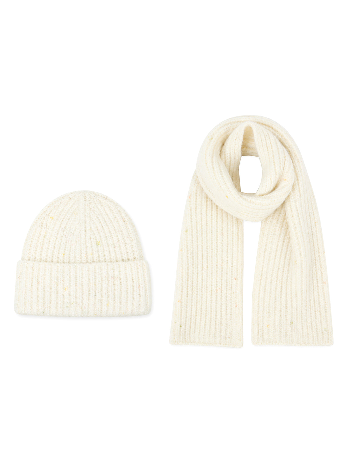 Ice Cream Set – Beanie & Scarf – Coconut – full set | Capkov